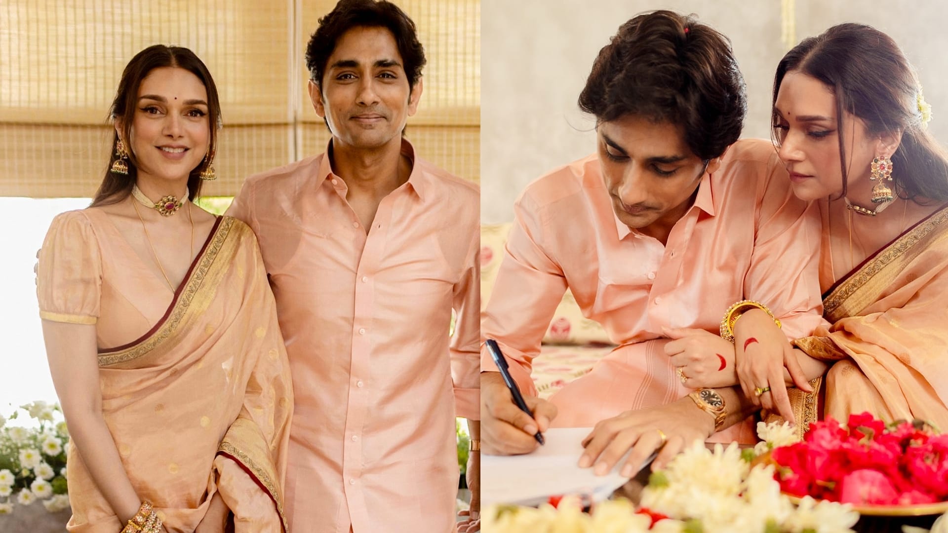 Aditi Rao Hydari Wedding Outfit saree made with ashrafi motifs know its details