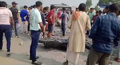 Bihar News: Accident on Gaya-Patna highway, two youth died;  Head-on collision between bikes