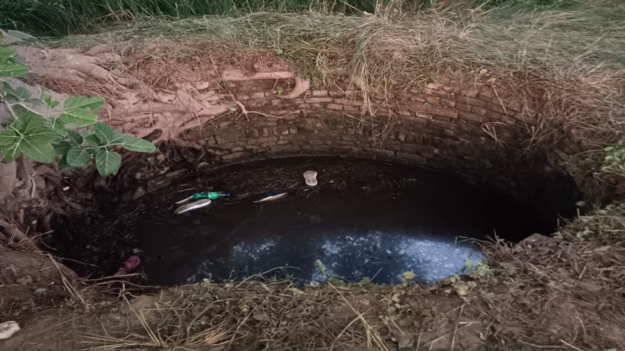 auto rickshaw overturned in well in Aurangabad two children died more than five people were injured
