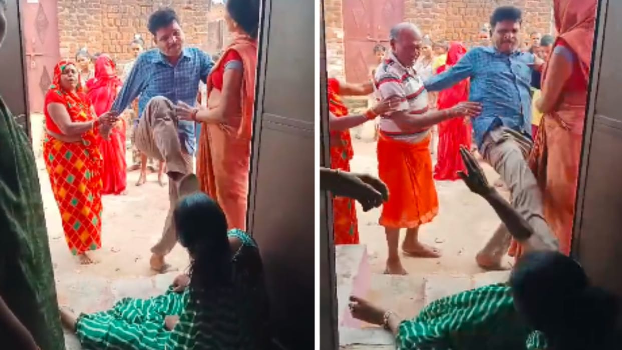 Chhatarpur: Woman was publicly misbehaved and abused, neighbor kicked her.