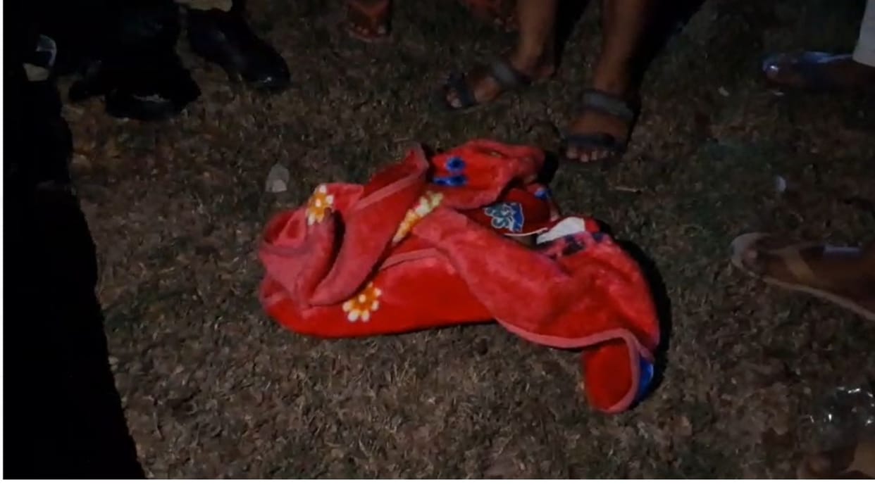 Insensitivity seen at Sati Mata Sthal innocent child found wrapped in red cloth police taking information