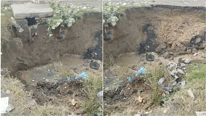 Haryana: पानीपत शहर की मुख्य सीवर लाइन आठवीं बार फिर लीक, धंसी 20 फुट जमीन Panipat city's main sewer line leaks again for the eighth time