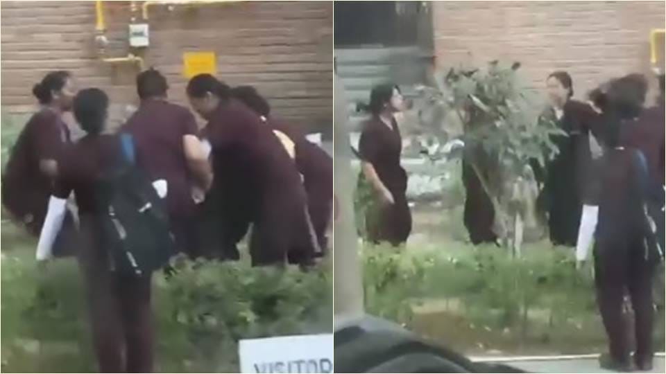 A video of a fight between nursing students at a university in Greater Noida goes viral