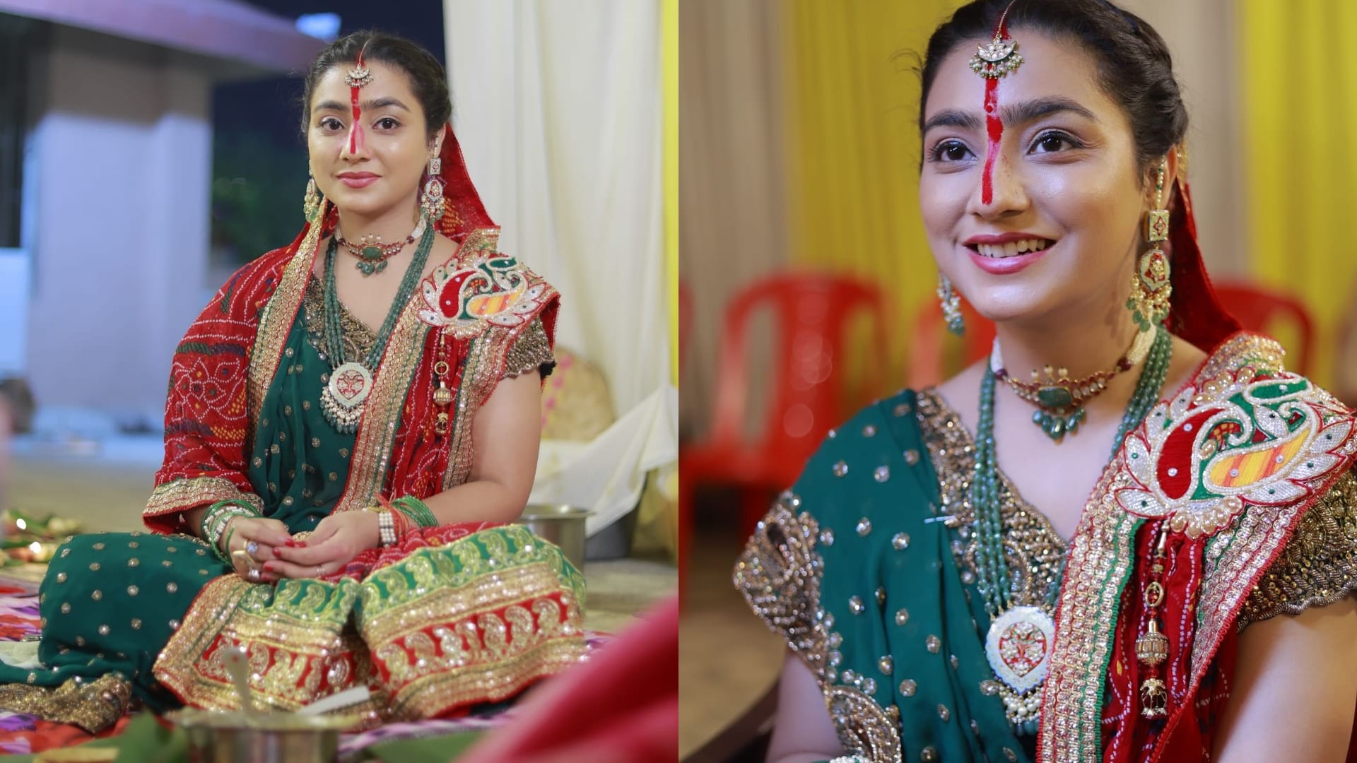 Chhath Puja Look tv actress balika vadhu actress neha marda