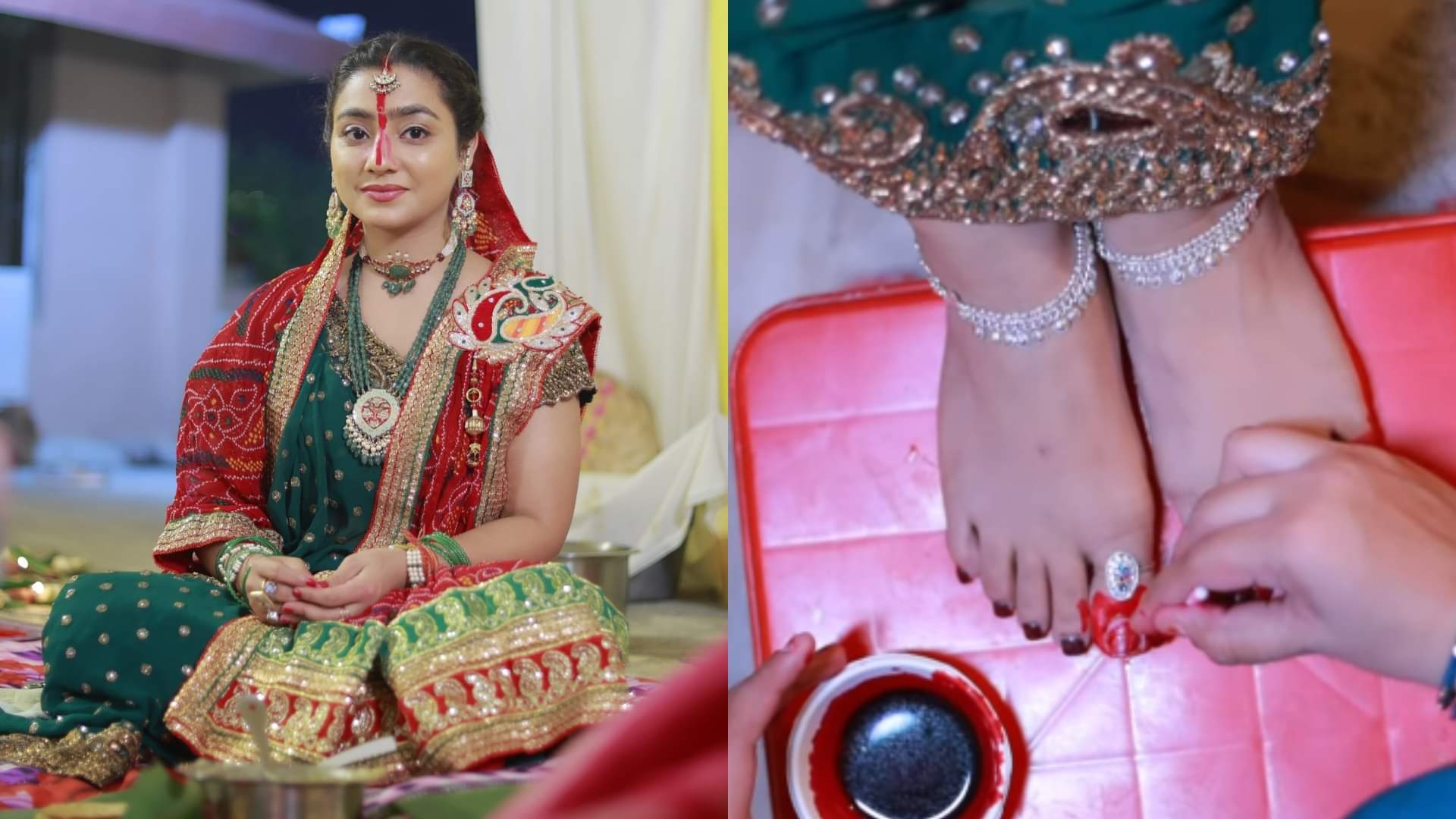 Chhath Puja Look tv actress balika vadhu actress neha marda