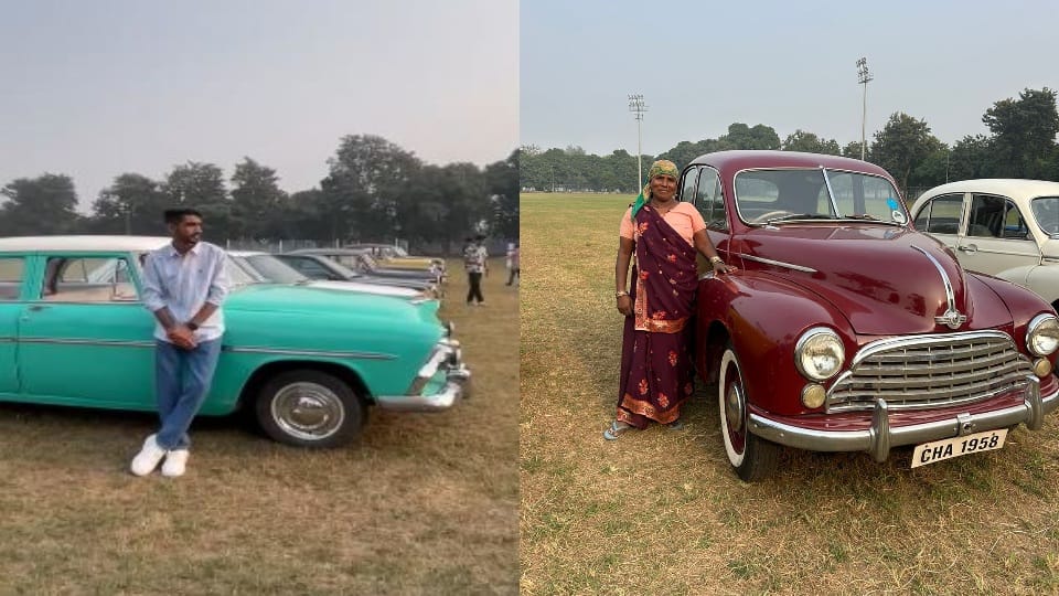 PEC Fest at Punjab Engineering College vintage cars attracted