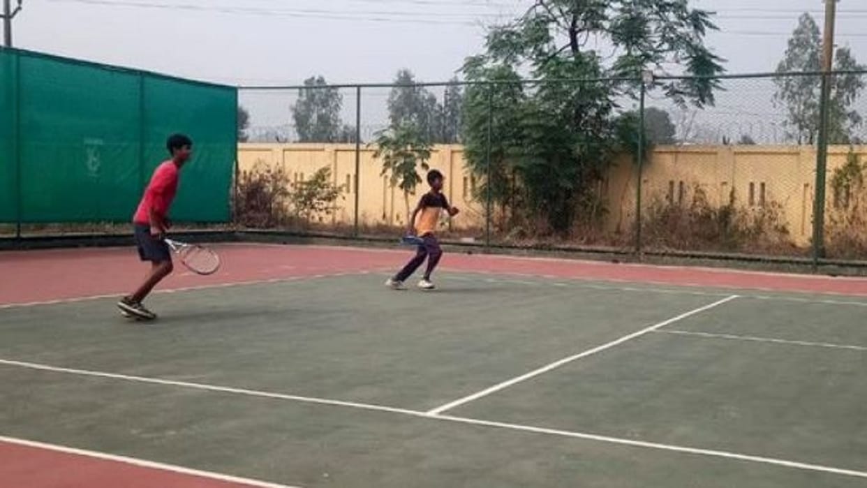 Lawn tennis competition held at sports stadium budaun