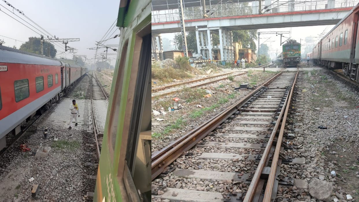 Two trains narrowly escaped collision at Varanasi Cantt railway station