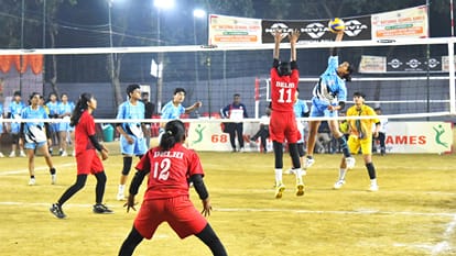 national school volleyball championship second day in bareilly