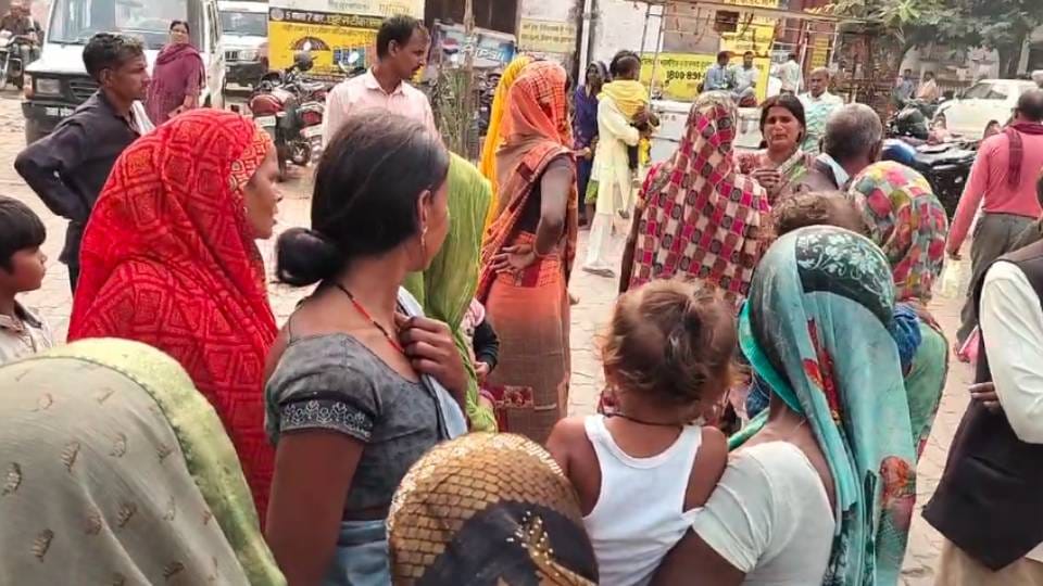 truck hit bike In Bahraich three people died including child While condition of one is critical