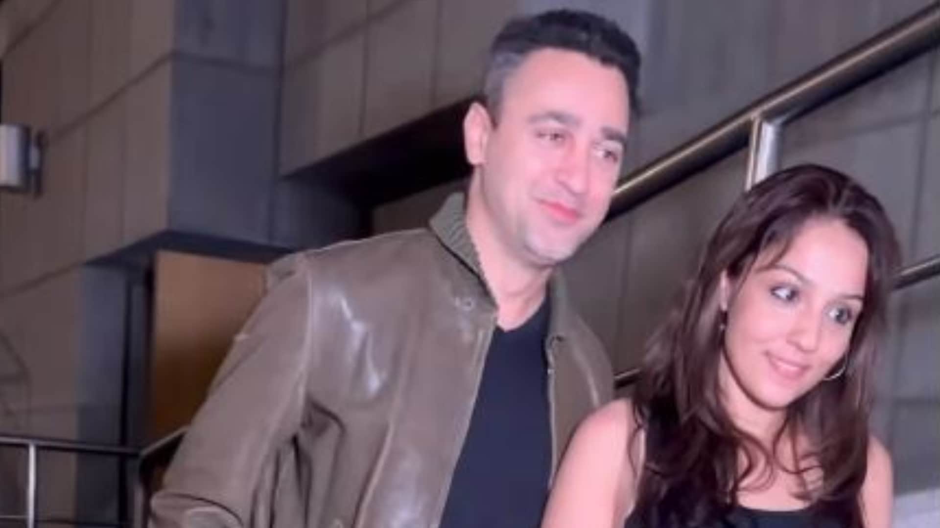 Imran Khan spot with Girl Friend Lekha Washington as they step out smiling after a movie date report