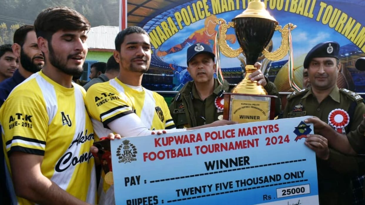 Football Tournament-2024: Police Martyr Football Tournament concluded in Kupwara, Atelitco FC won.
