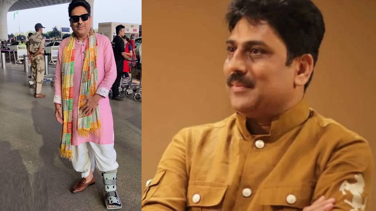 Taarak Mehta Ka Ooltah Chashmah fame Shailesh Lodha suffers severe leg injury on birthday wears walker boot