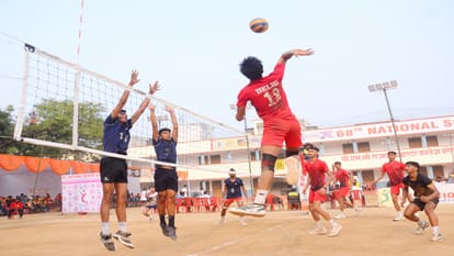Boys team reached pre quarter finals in National School Volleyball Championship