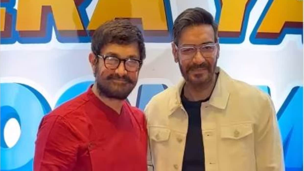 Ajay Devgn Aamir Khan both are happy get Papped Together In The City Fans asked ishq2 is coming?