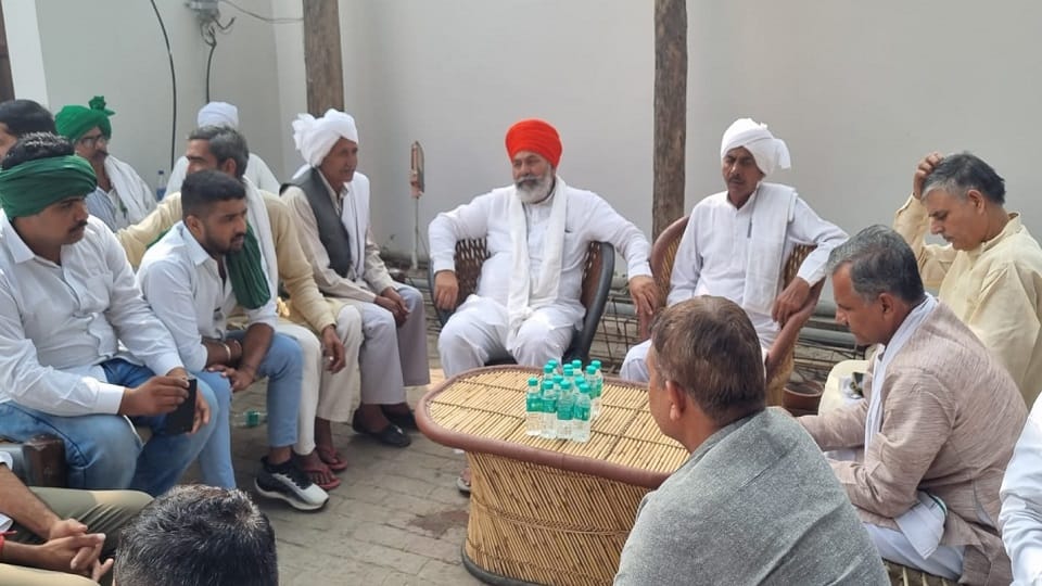 Baghpat: Rakesh Tikait said, RLD, which calls itself the party of farmers, is sitting in the lap of government