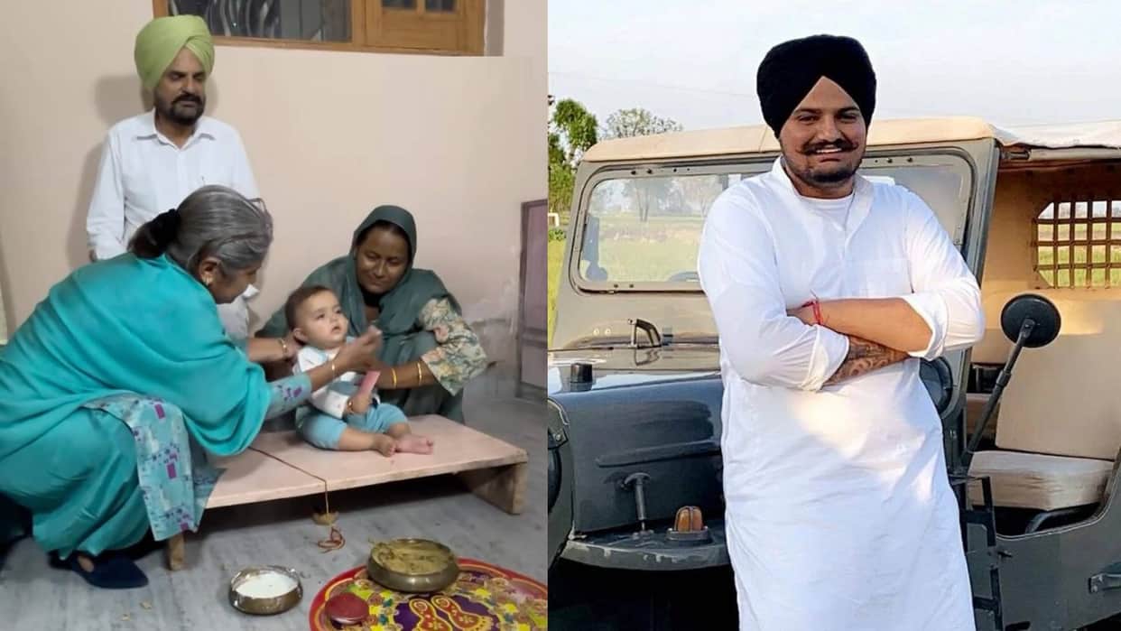 Sidhu Moosewala Parents Celebrate late singer Younger baby Brother Annaprashan video goes viral on internet