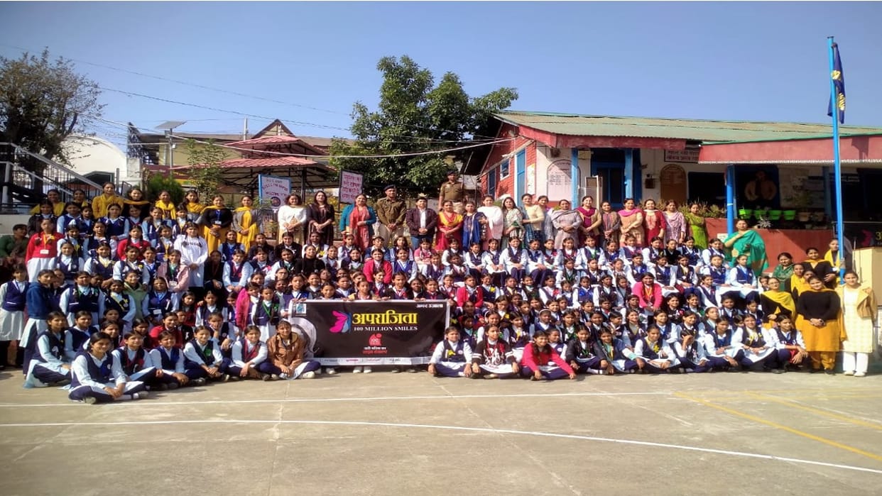 Aparajita Program: Knowledge on women rights and laws was shared with girl students in Palampur school
