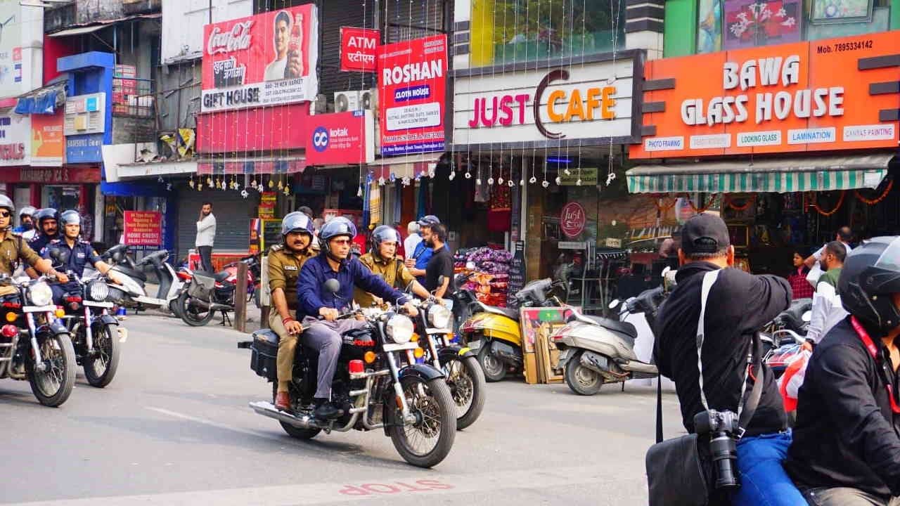 DM and Captain Dehradun went out in the city together on bike inspected pick booth encroachment parking