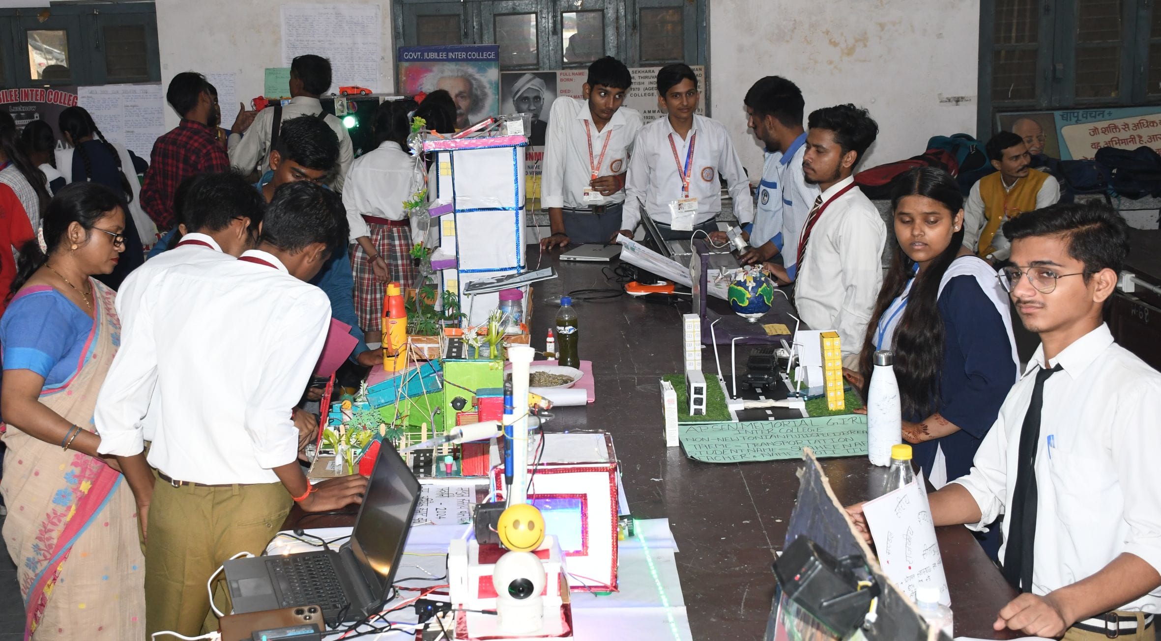 Science Exhibition in Rajkiya Jubilee Inter College in Lucknow.