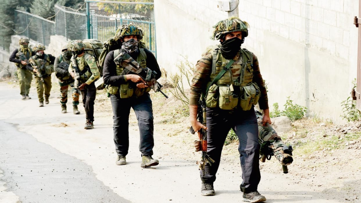 Security forces are conducting a massive search operation to kill the terrorists