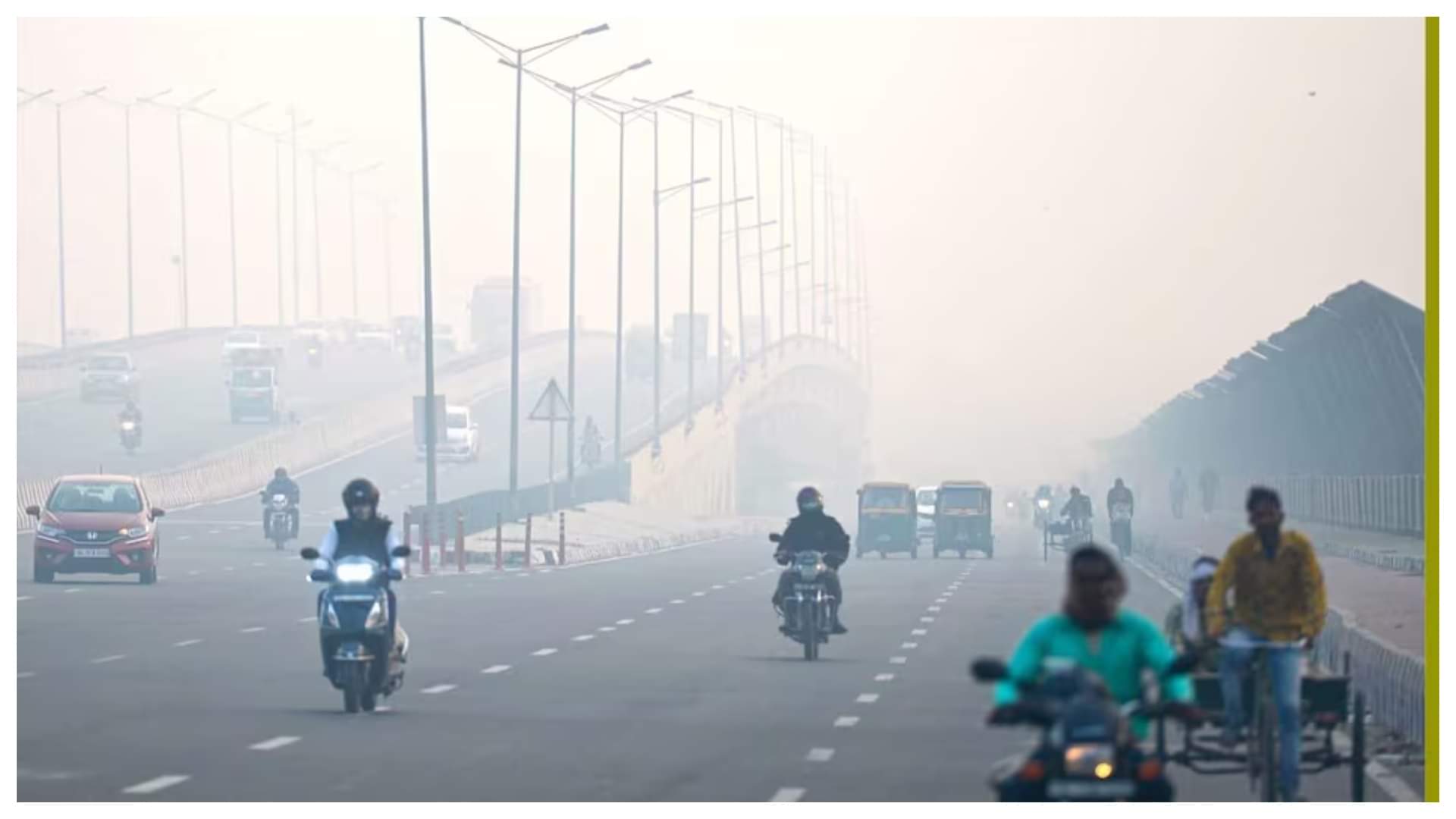 Delhi-NCR AQI Weather Update Today: Smog Increased Along with Fog, Air Index Quality Level Delhi News in Hindi