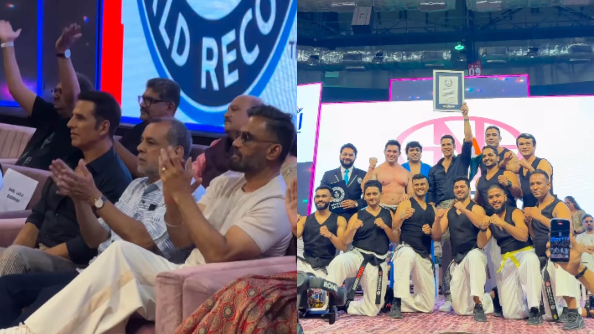 Akshay Kumar Paresh Rawal and Sunil Shetty seen together in the tournament fans demand Hera Pheri 3