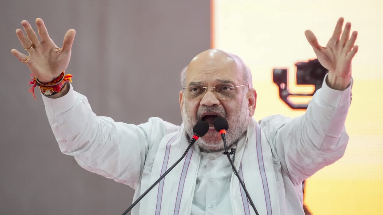 maharashtra election 2024  Union Home Minister Amit Shah addresses public rally in Dhule