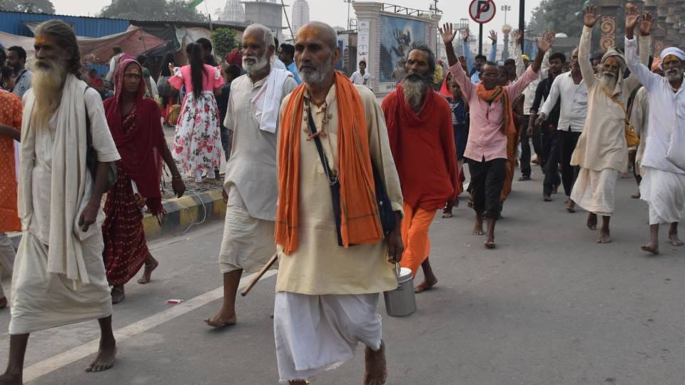 Devotees from many states arrived in Ayodhya for Panchkosi Parikrama street resound with slogans and Sankirtan