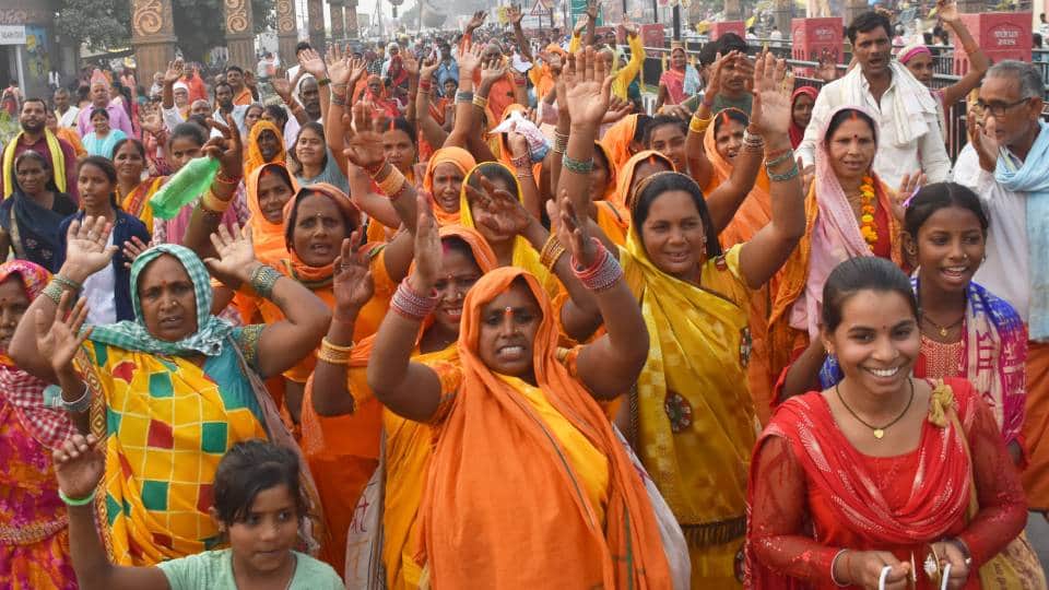 Devotees from many states arrived in Ayodhya for Panchkosi Parikrama street resound with slogans and Sankirtan
