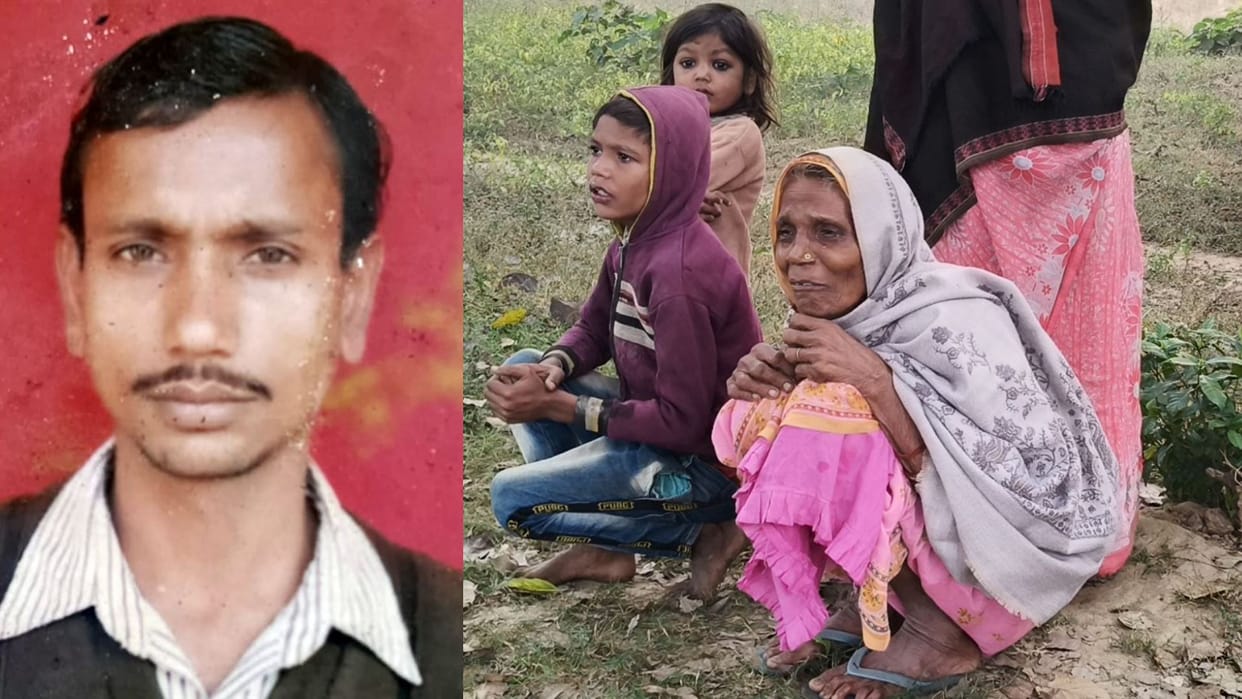 Barabanki: On suspicion of illicit relations, a young man hanged his wife to death.