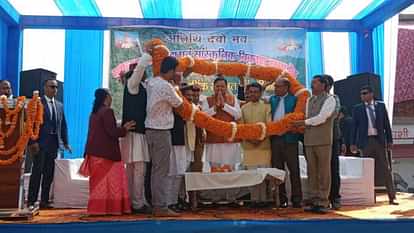 CM Dhami reached Naugaon Damta Uttarkashi 22nd State Level Sports and Cultural Development Festival