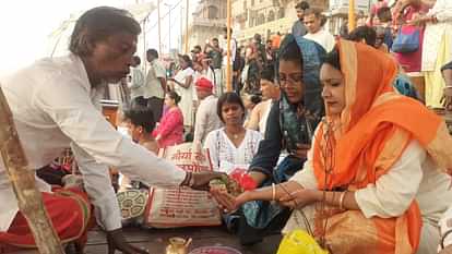 Dev Uthani Ekadashi 2024 Devotees took dip in Ganga in Kashi