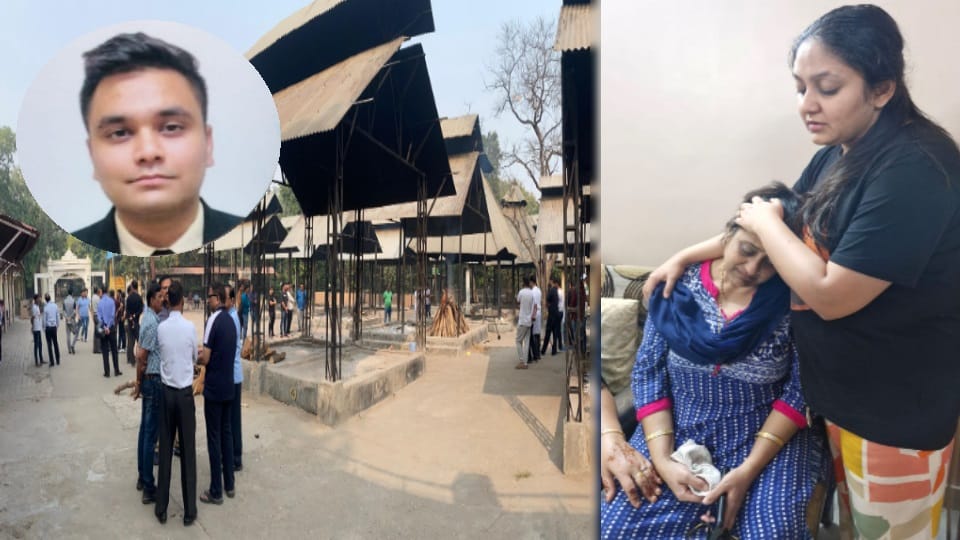 MBA student In Ahamdabad:last rites were performed at Surajkund Meerut, mother kept crying