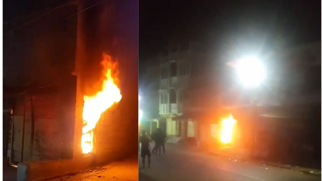 Fire rages goods worth lakhs burnt to ashes short circuit was the reason