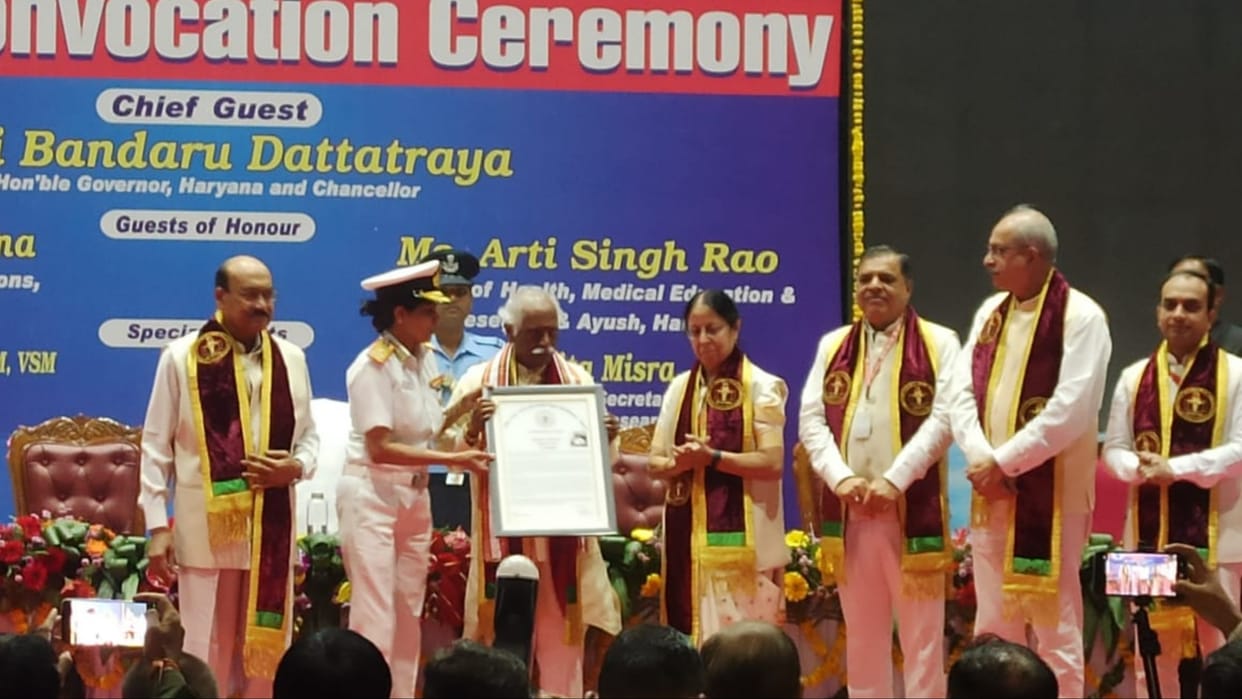 Fourth convocation ceremony at Pandit Bhagwat Dayal Sharma University of Health Sciences