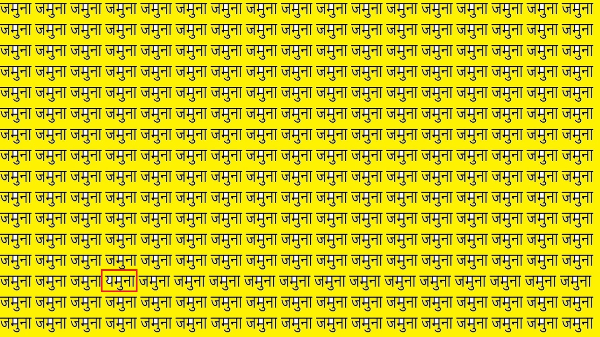 Optical Illusion For IQ Test Can You Spot Yamuna Viral Brain Test