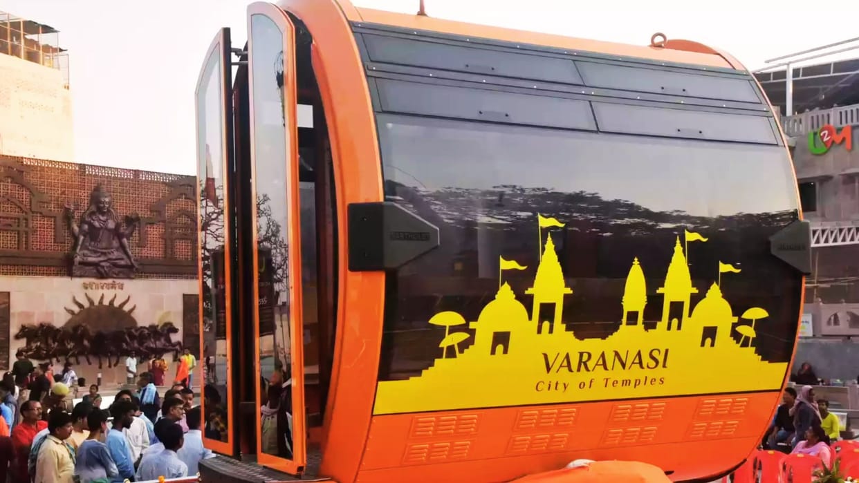structure of Godaulia ropeway station ready place changed loss certain cost increase take time