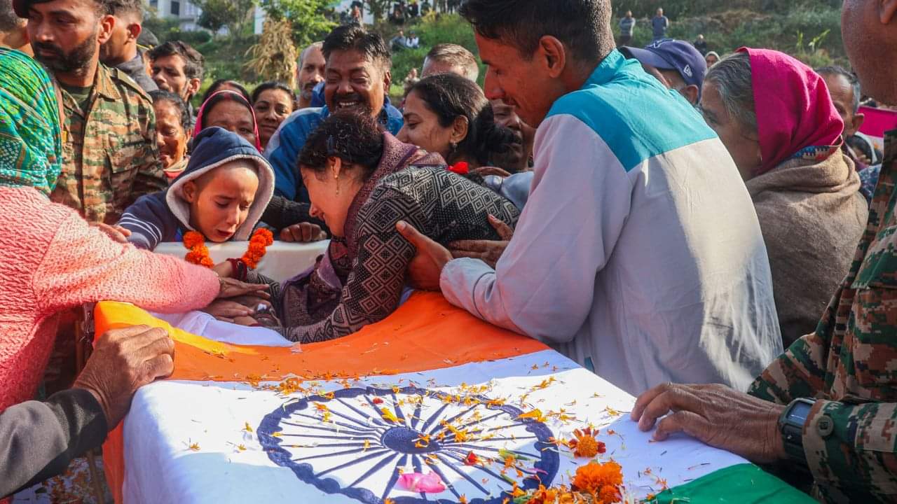 mandi rakesh kumar martyred in kishtwar encounter with terrorists funeral today