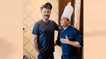 Kanpur: Actor Anil Kapoor cut the cake and danced with the hotel staff, had a lot of fun