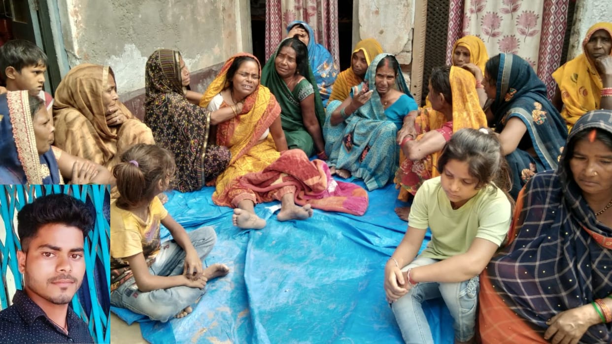 Bike collides wall son dies come to Ballia from Gujarat to celebrate Chhath festival