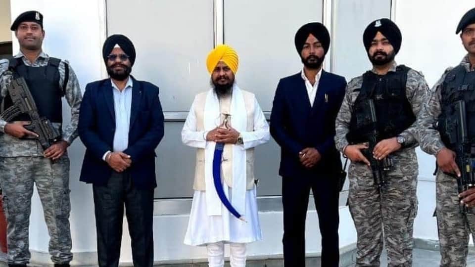 Z plus security of Jathedar Harpreet Singh of Takht Sri Damdama Sahib withdrawn