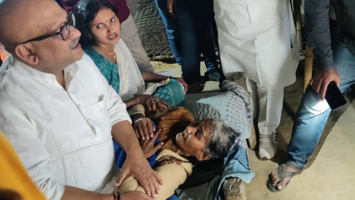 Badagaon murder case Congress State President reached to meet the victim's family