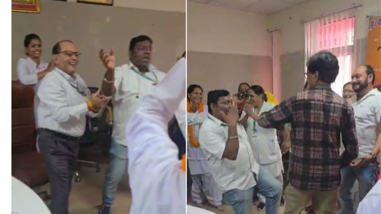 Employees danced with staff nurse in district hospital video of promotion party goes viral