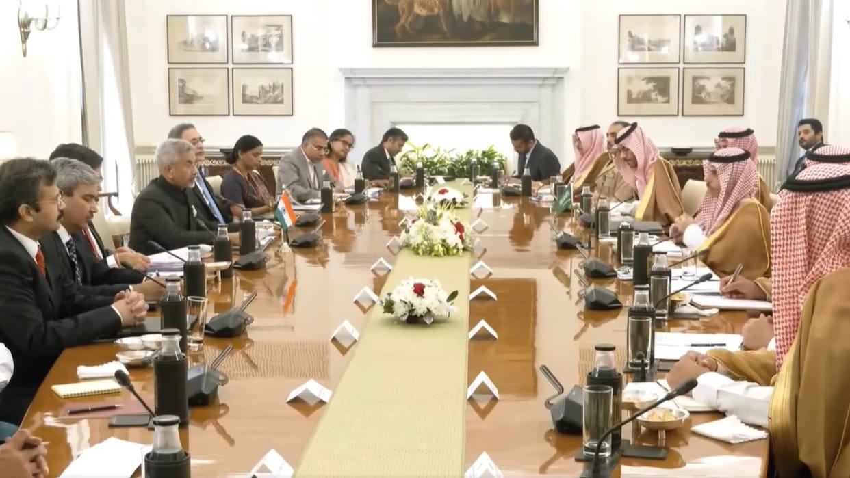 EAM Jaishankar bilateral meeting with Saudi Arabia Foreign Minister Prince Faisal bin Farhan Al Saud in Delhi