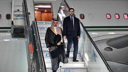 Foreign Minister of Saudi Arabia Prince Faisal bin Farhan Al-Saud arrives in India on an official visit