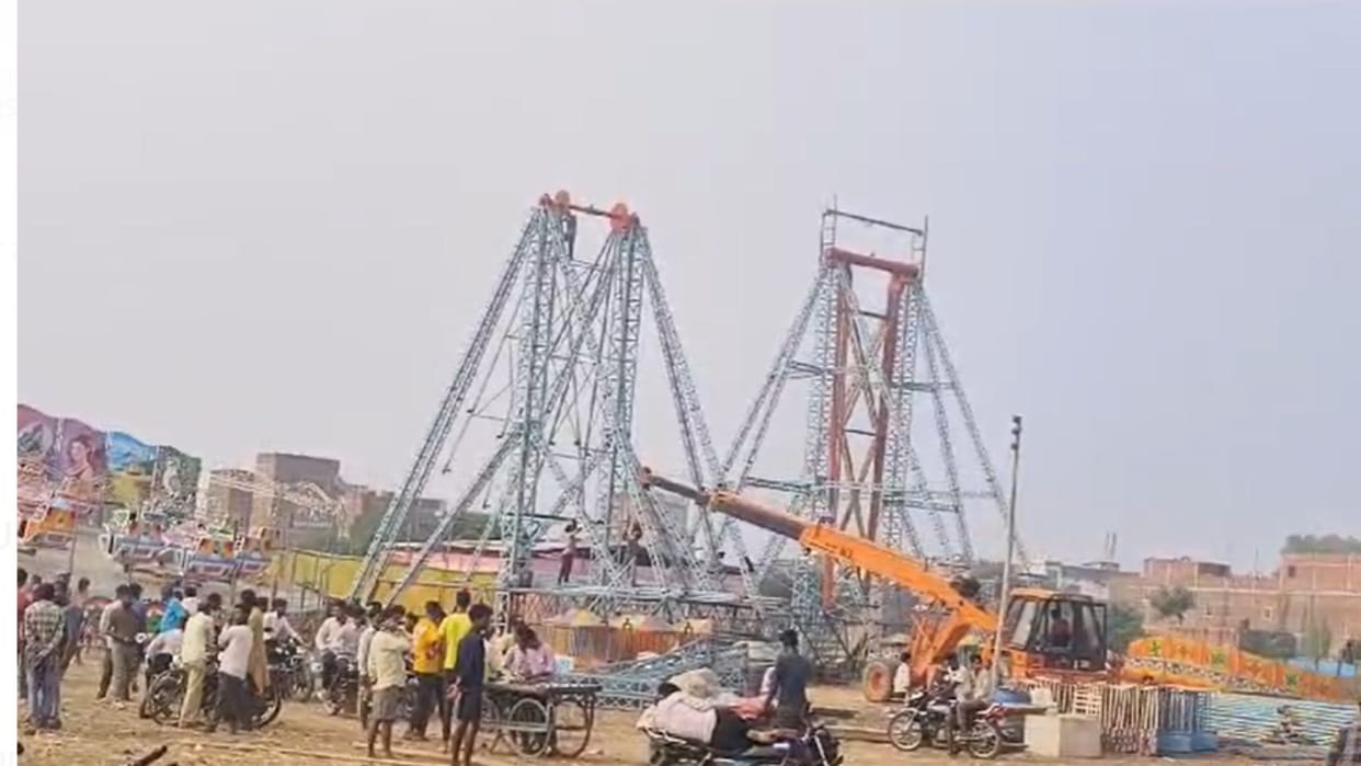 Meena Bazar of Dadri fair is getting ready land allocation is going on