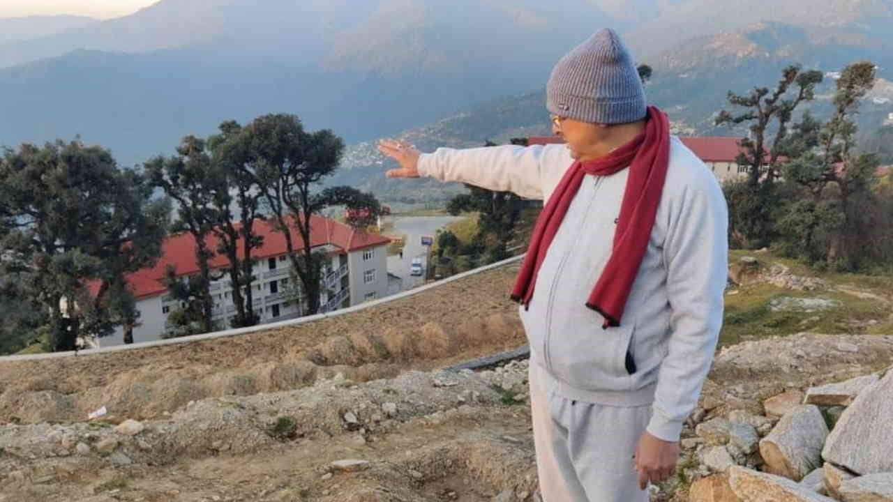 CM Dhami two-day Gairsain visit went out fora morning walk met people took feedback on development works