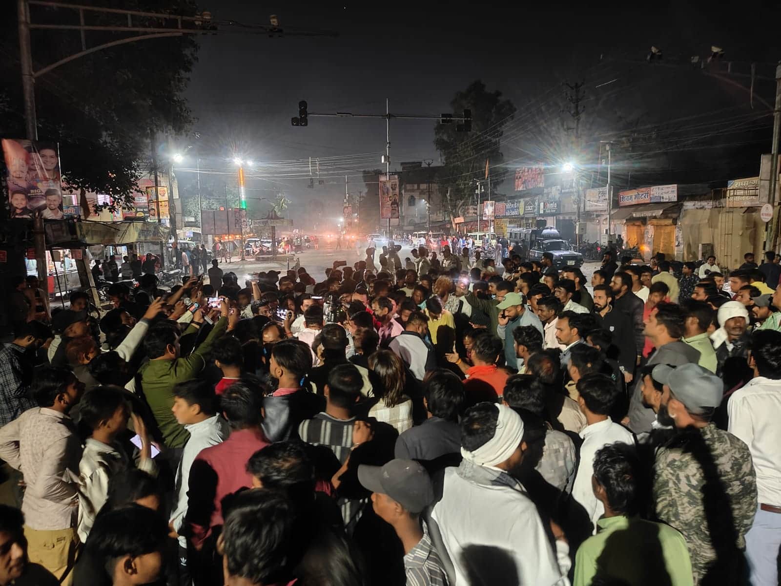 शाजापुर में तनाव के बाद लगा चक्काजाम