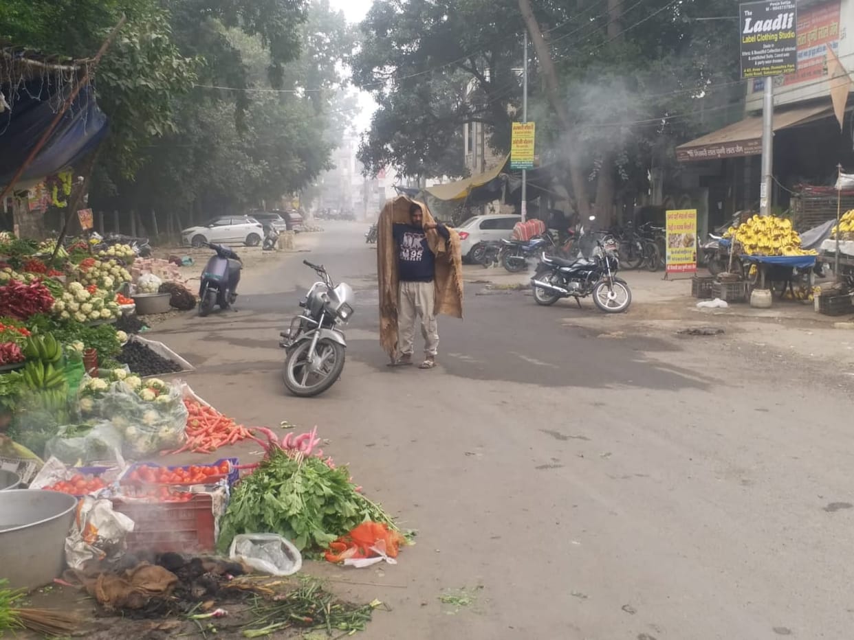 Meerut: Bees attack in vegetable market, shopkeepers in panic, family sat covered with shawl for half an hour